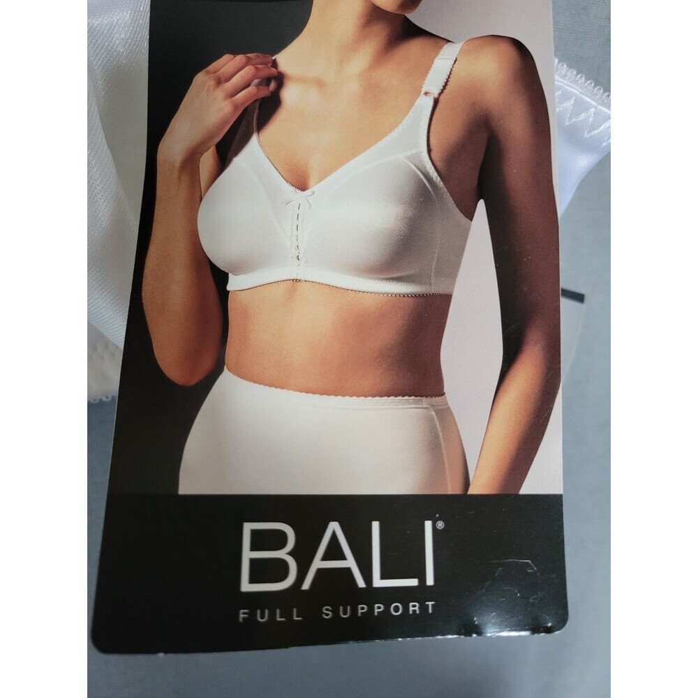 Bali Women's 3820 Double Support Wireless Unpadded Bra, White 40B NEW
